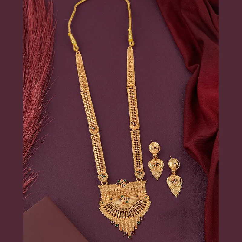 Kalpna Sales Gold Plated Meenakari Necklace Set