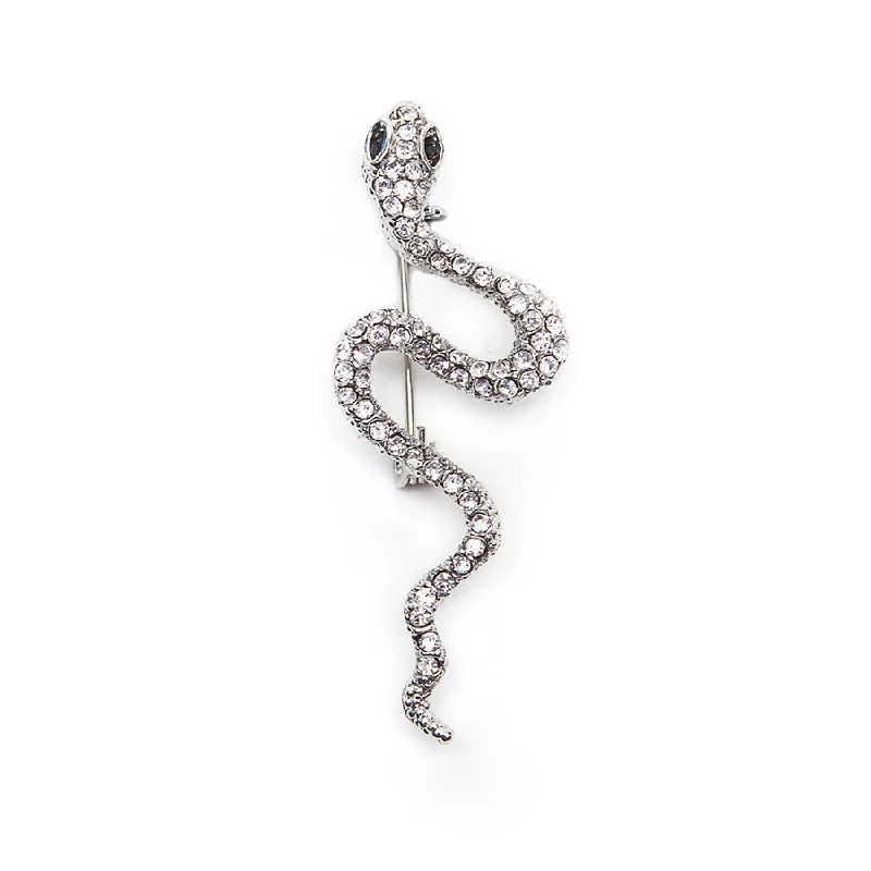 Sparkling Snake Brooch