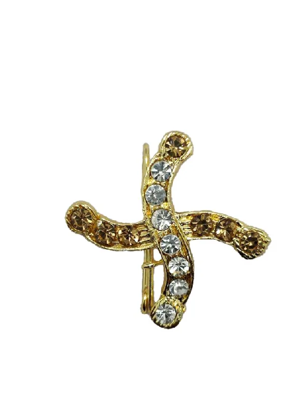 Golden Designer Brooch