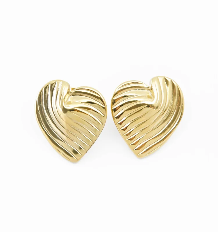 Vintage Heart Earrings