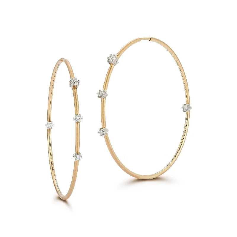 Large Plié Two-Tone Penelope Hoops