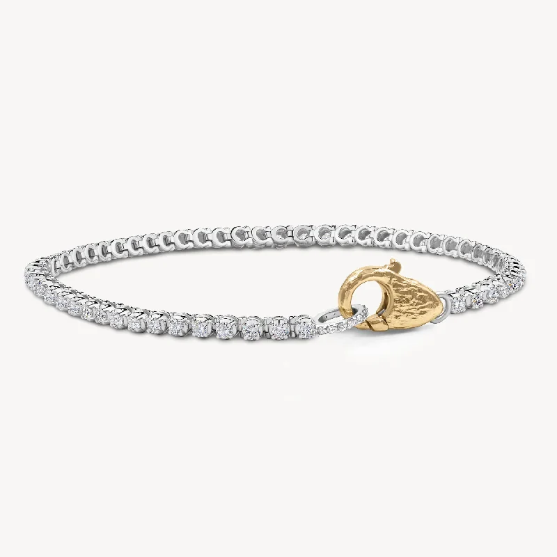 Petite Tennis Lock Bracelet