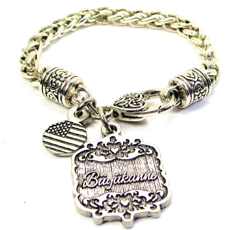 Buyukanne Victorian Scroll Cable Link Chain Bracelet