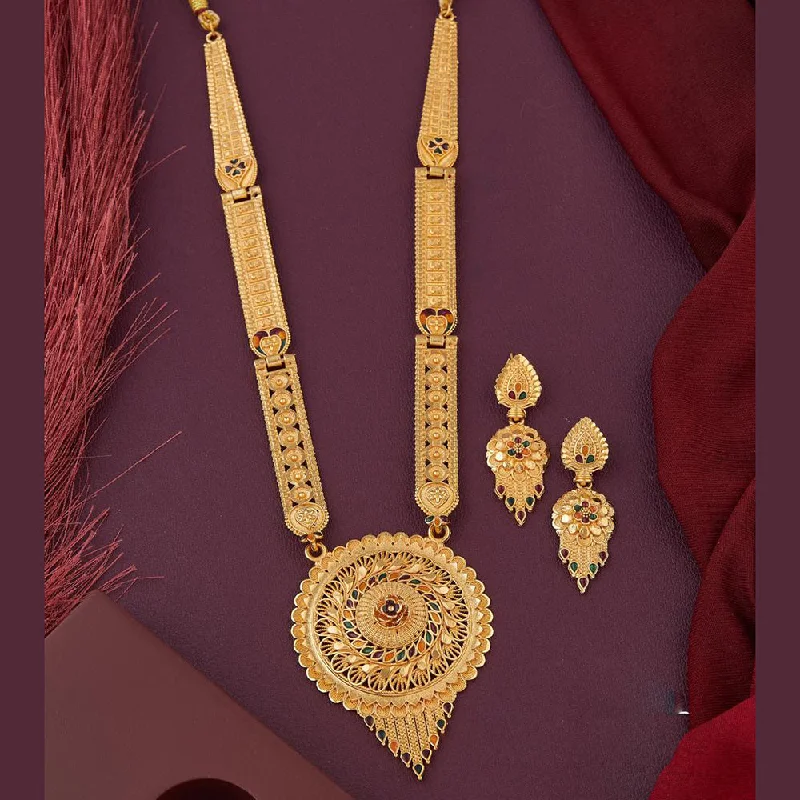 Kalpna Sales Gold Plated Meenakari Necklace Set