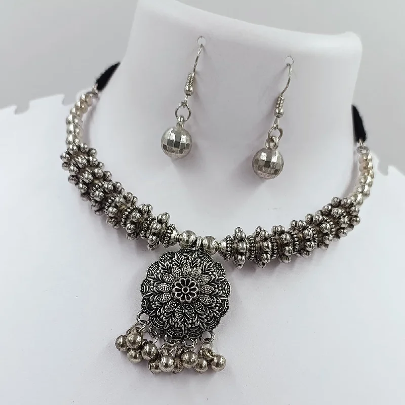 Kavita Art Oxidised Plated Necklace Set