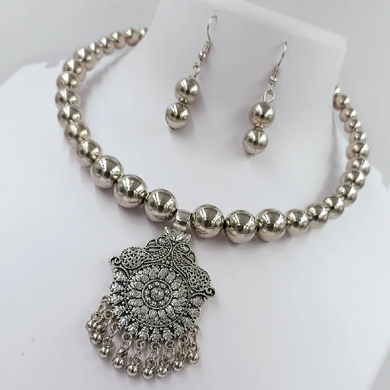 Kavita Art Oxidised Plated Necklace Set