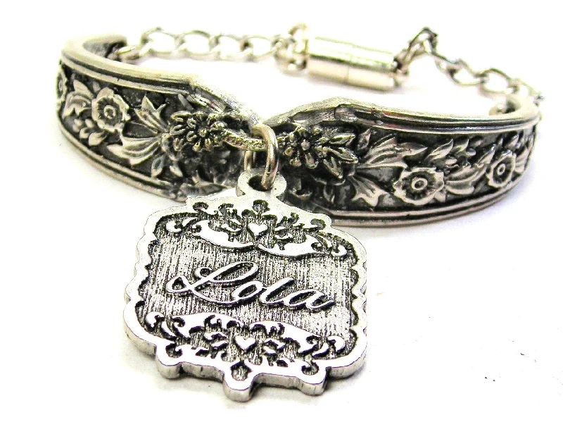 Lola Victorian Scroll Vintage Spoon Chain Bracelet