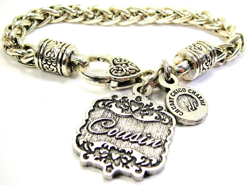 Cousin Victorian Scroll Cable Link Chain Bracelet