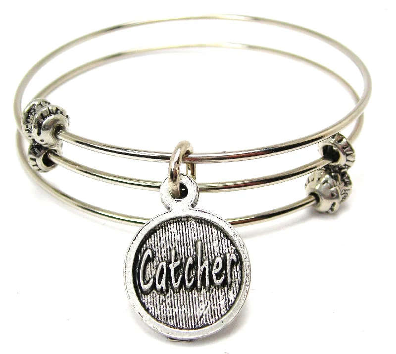 Catcher Triple Style Expandable Bangle Bracelet