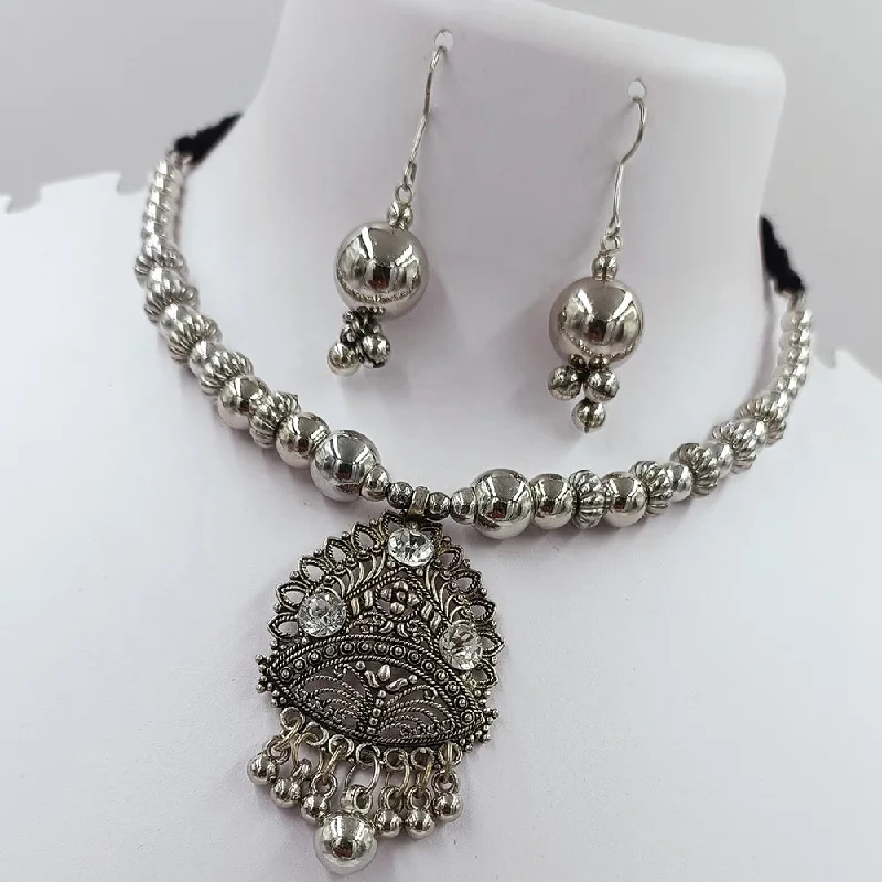 Kavita Art Oxidised Plated Necklace Set