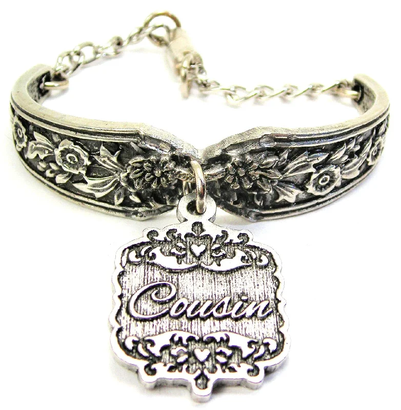 Cousin Victorian Scroll Vintage Spoon Chain Bracelet