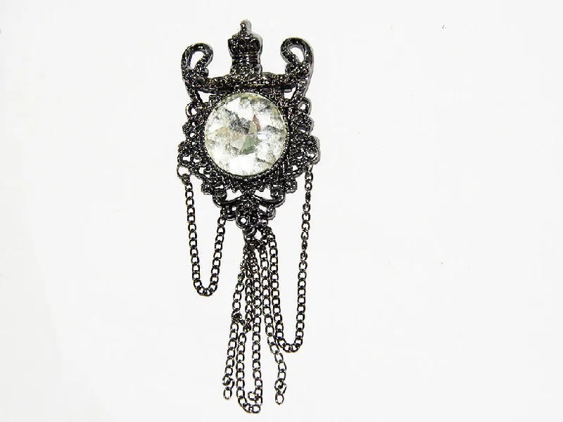 Gray Stone Designer Brooch