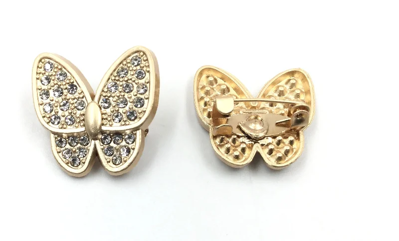 Golden Butterfly Brooch