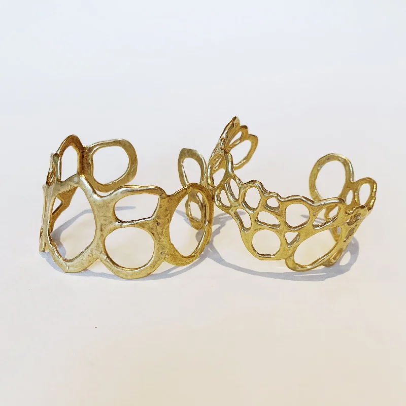 Morel Wide Cuff, Brass