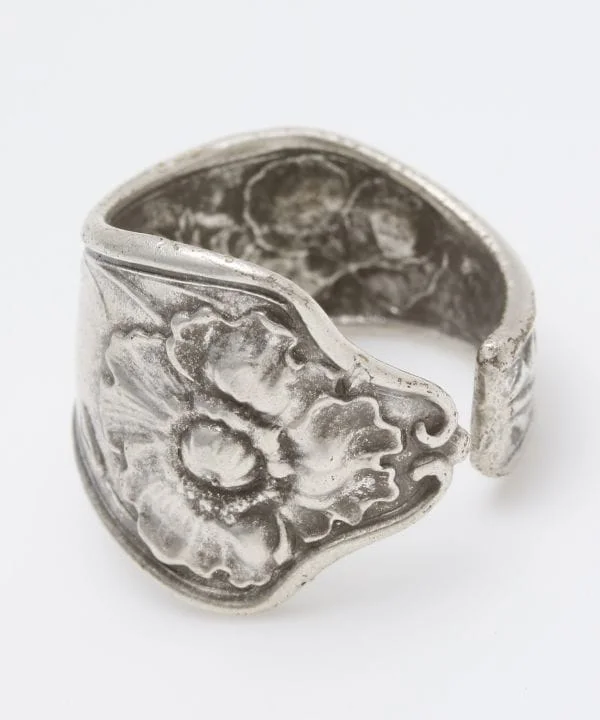 Flower Spoon Ring - SILVER