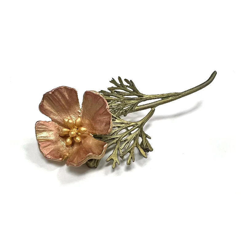 California Poppy Brooches - Michael Michaud Design