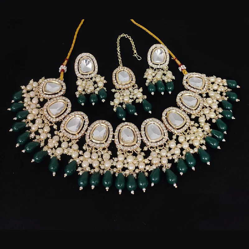 Kavita Art Gold Plated Austrian Stone Necklace Set