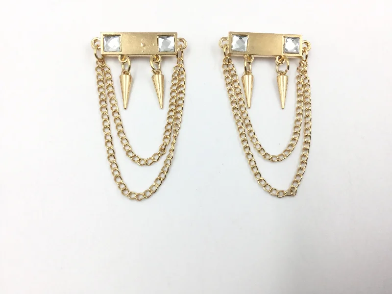 Golden Chain Hangings Brooch